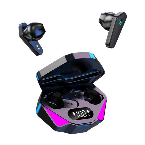 Tai Nghe Gaming X15 Bluetooth 5.1 Không Dây Giảm Tiếng Ồn Cảm Ứng Điều Khiển Vân Tay Âm Thanh Hifi 9D Cho Android