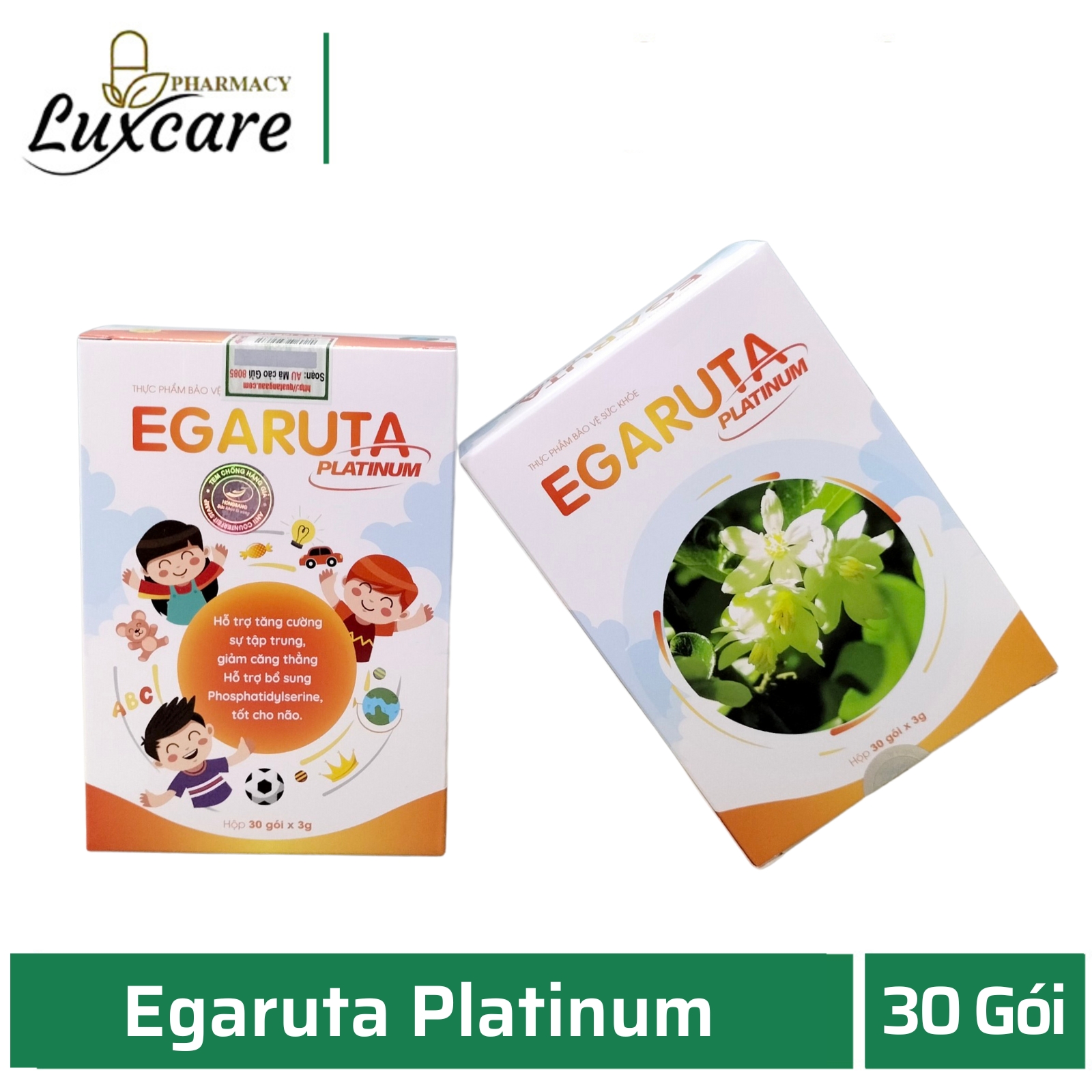 Cốm Egaruta Platinum hỗ trợ tăng cường sự tập trung , giảm căng thẳng - Luxcare Pharmacy