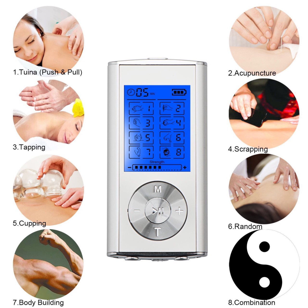 Máy massage xung điện 4 miếng dán