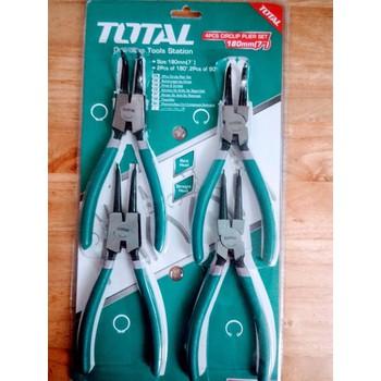 7" (180mm) Bộ kìm (kiềm) mở phe 4 chi tiết Total THT114041