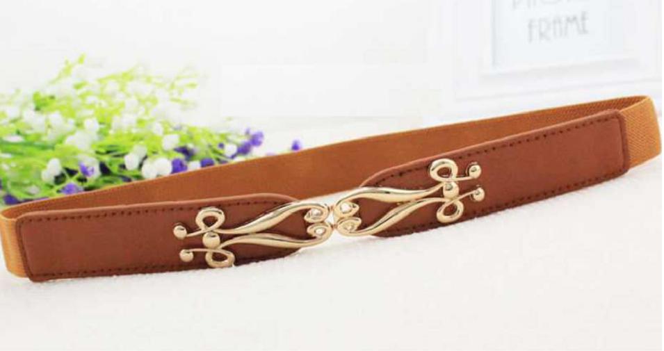 [HCM]Thắt lưng nữ dây nịt nữ patterned 2cm màu nâu