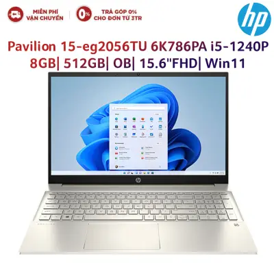 Laptop HP Pavilion 15-eg2056TU 6K786PA i5-1240P| 8GB| 512GB| OB| 15.6