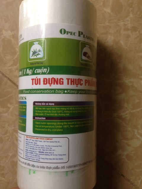01 Kg Túi Đựng Thực Phẩm Sinh Học Opec Plastic (01 Cuộn/Kg)