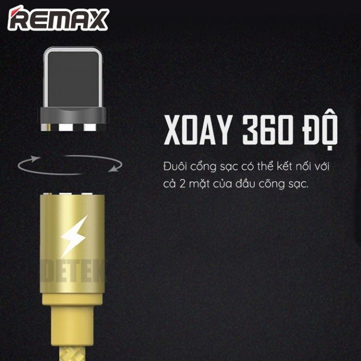 [HCM]Cáp sạc Nam Châm REMAX RC - 095 Series - Sạc cổng Lightning, TypeC & MicroUSB