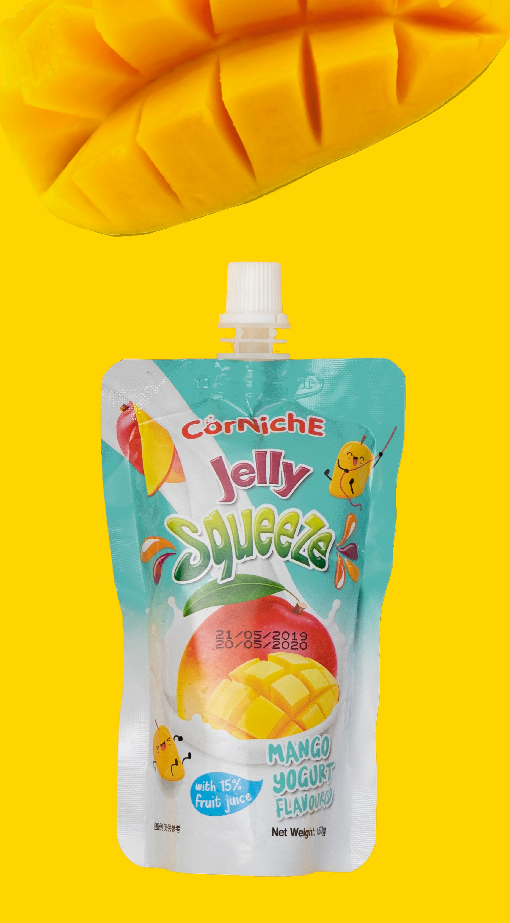 Thạch sữa chua corniche vị xoài 150g