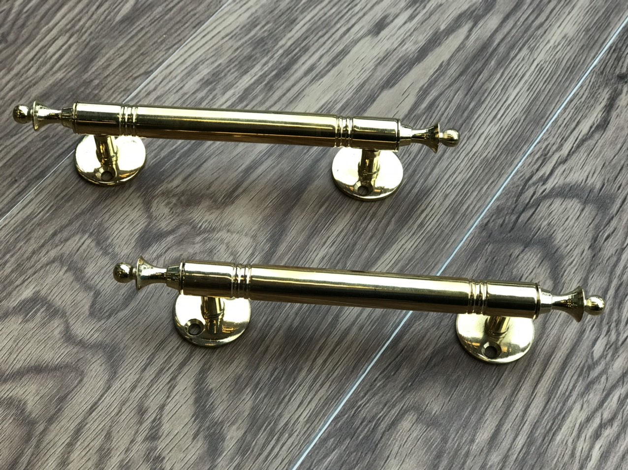 Bộ 2 tay nắm bằng đồng, tay nắm tủ, tay nắm cửa dài 17cm - ĐB