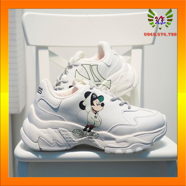 [CHÍNH HÃNG] Giày MLB Mickey vàng (full box bill)