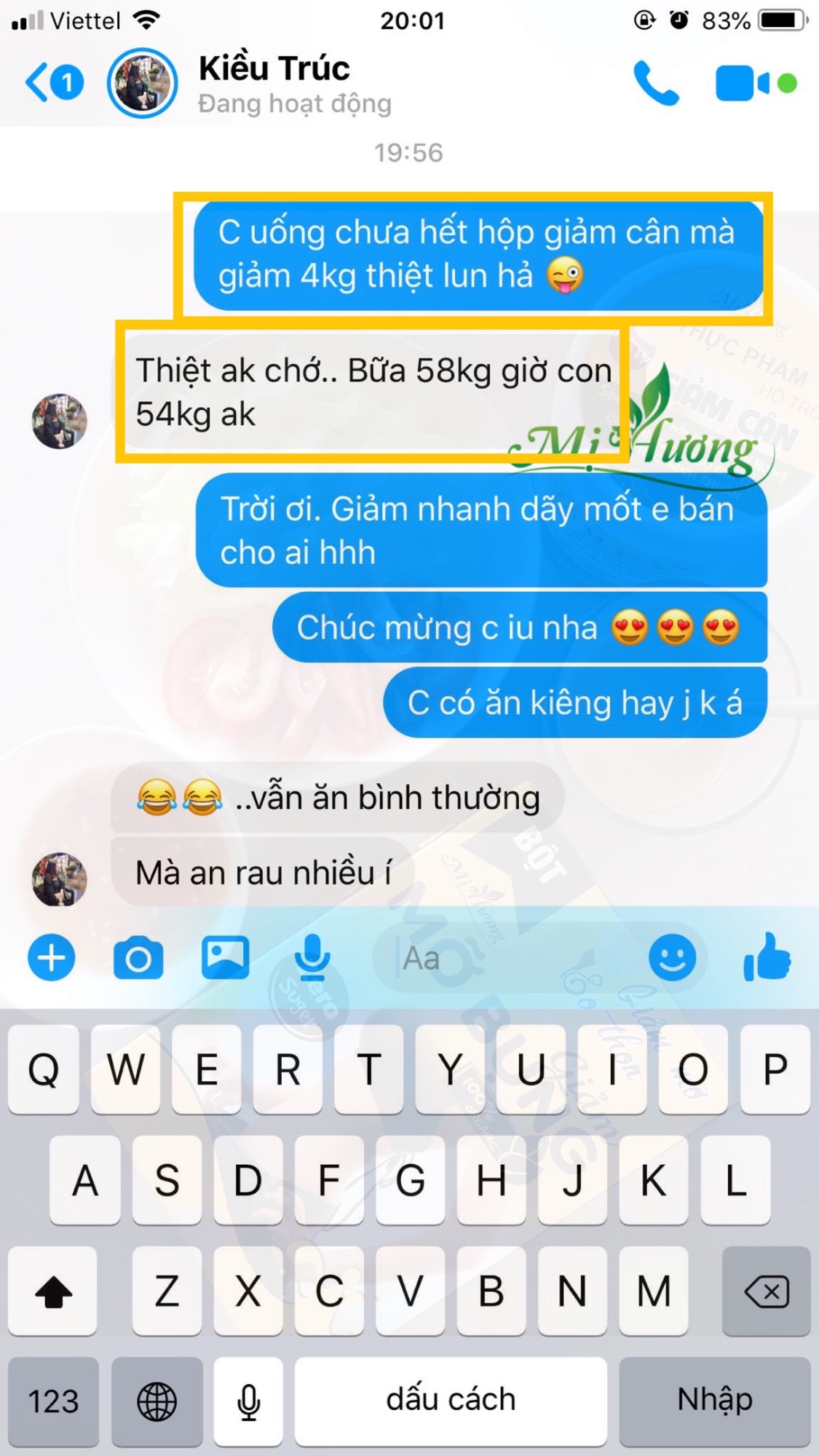 Bột giảm mỡ bụng Mị Hương