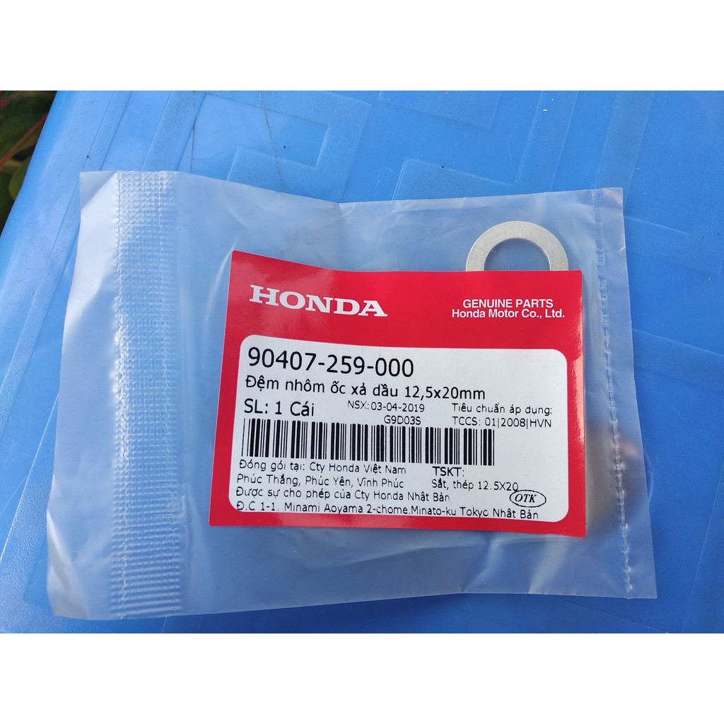 Long đền - đệm nhôm ốc nhớt Honda