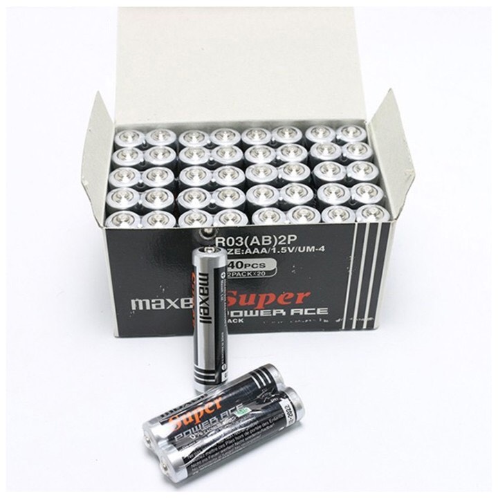 PIN TIỂU NHỎ  3AAA Maxell hộp 40 viên