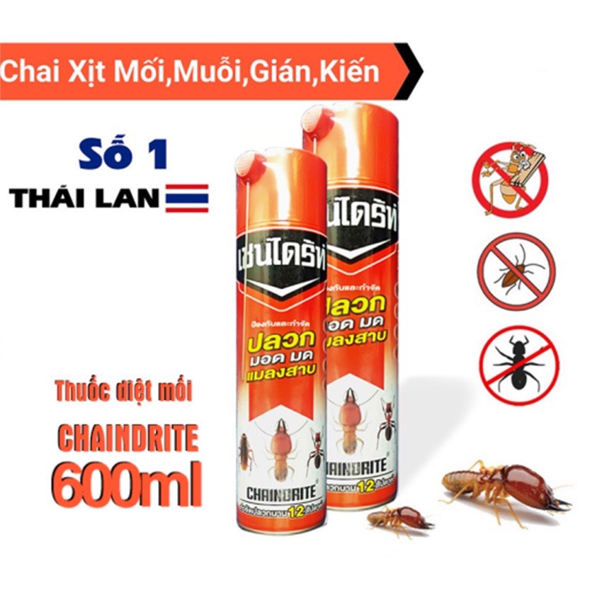 Bình xịt diệt Muỗi/Gián/Kiến/Côn trùng ARS - Chaindrite 600ml