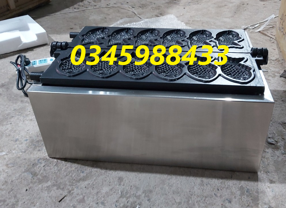 Máy làm bánh cá điện 6 con dài