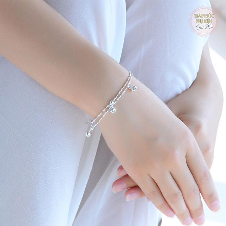 [HCM]Lắc chân dây đôi lục lạc LC33