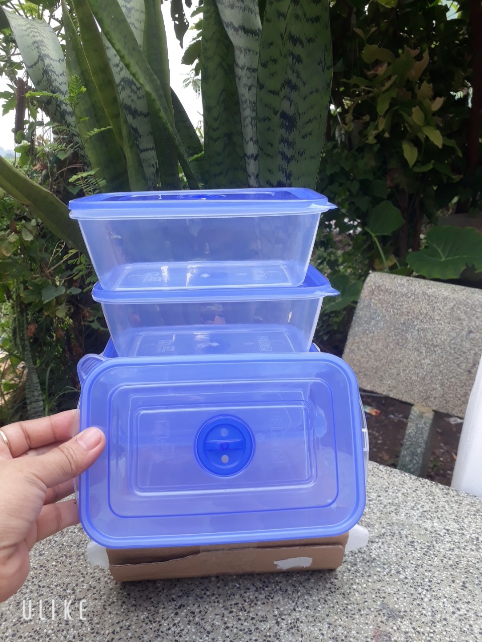 ##COMBO 5 HỘP NHỰA CHỮ NHẬT 800ML##