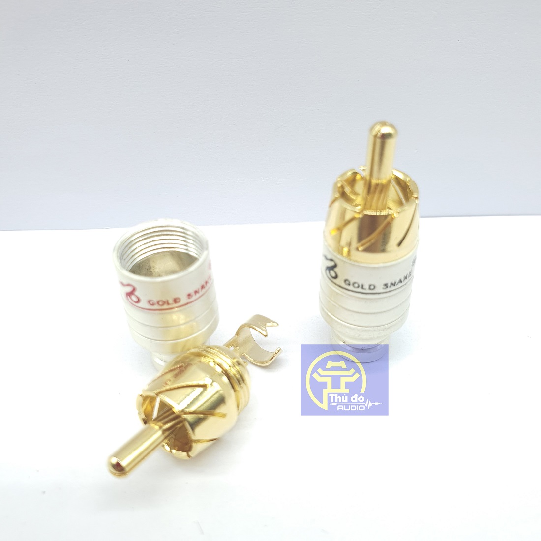 8 cái Jack AV Gold Snake | Jack RCA| Jack Hoa Sen | Jack Bông Sen