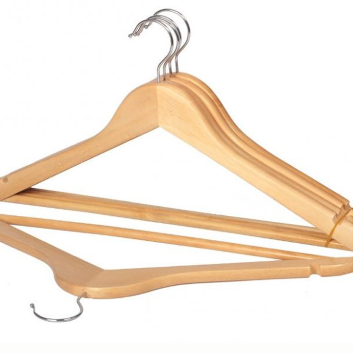 Móc Gỗ Treo Quần Áo Thanh Ngang 44.5cm ( Bộ 10 móc )