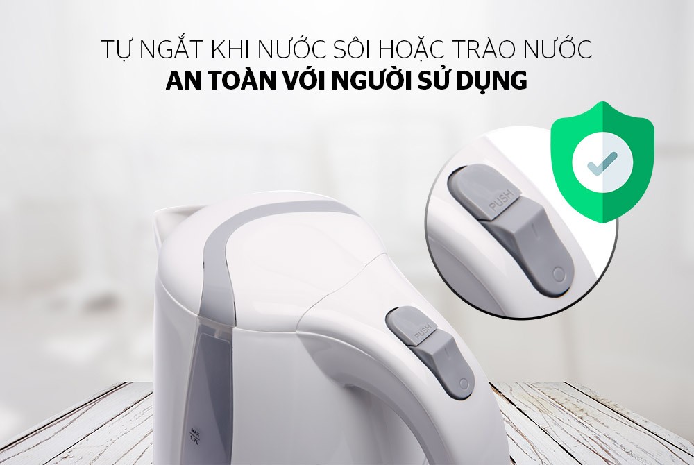 Ấm Đun Siêu Tốc Sunhouse SHD1300 1.7L Bảo Hành 12 Tháng