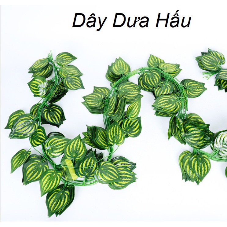 Combo 10 dây leo trang trí đủ loại, mỗi dây dài 2m2 (tặng kèm 20 dây thít màu xanh)