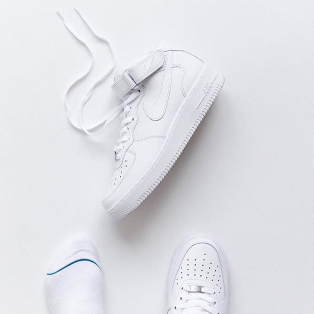 Giày Sneaker Nam Nữ Af1 Trắng Cổ Cao (fullbox)