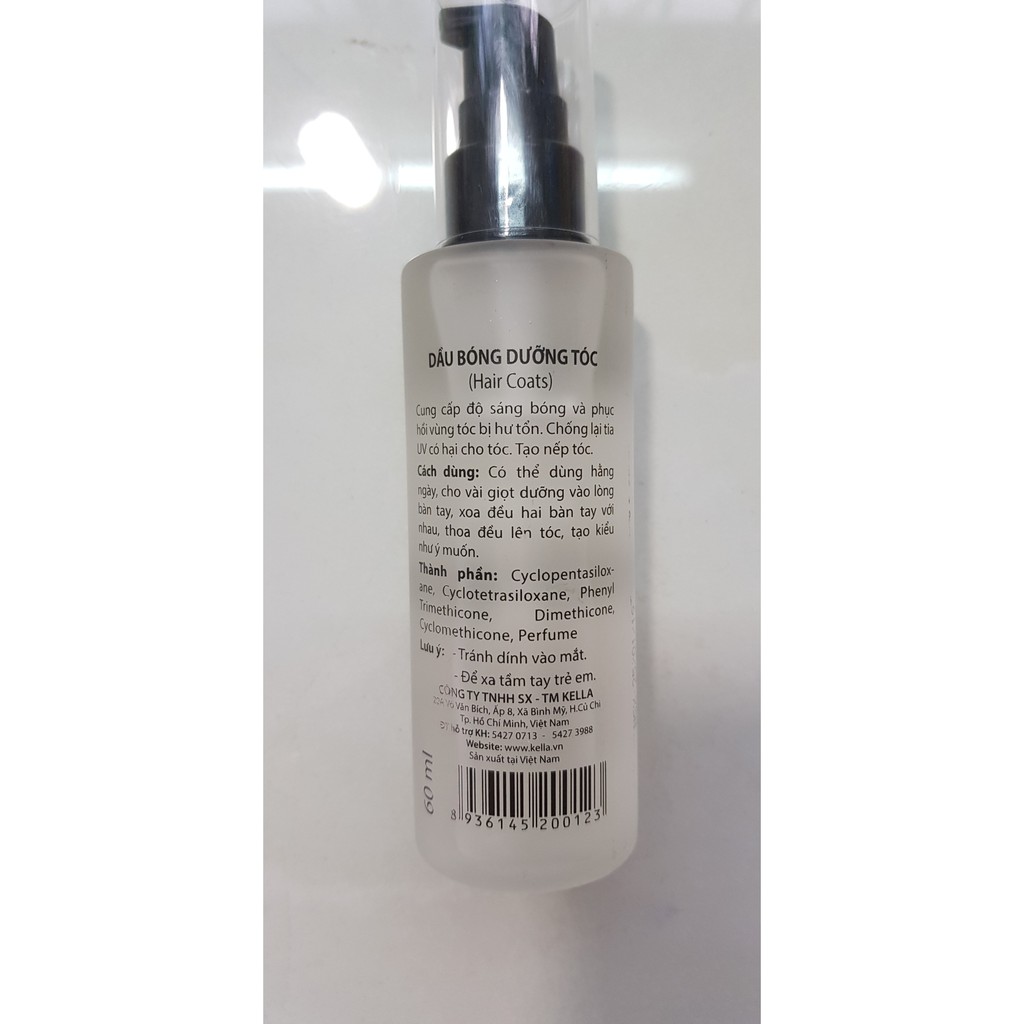 Dầu Bóng Tóc Kella Hair Coat 60ml đen
