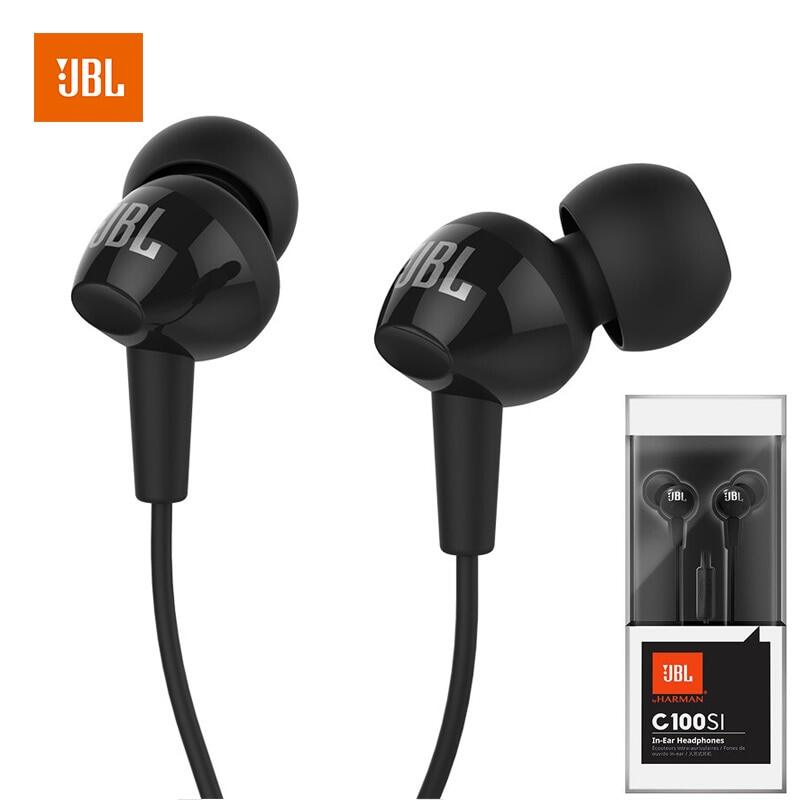 100% Hàng chính hãng JBL Tai Nghe Nhét Tai C100SI Chính Hãng Tai Nghe Có Micrô Tai Nghe Có Dây Giắc Cắm 3.5Mm Cho Điện Thoại Di Động Huawei Xiaomi Samsung Android IOS Tai Nghe Nhét Tai Có Micrô