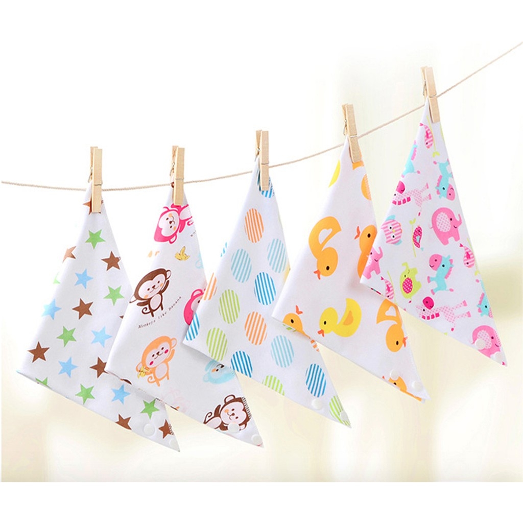 Sét 10 khăn yếm cotton cho bé