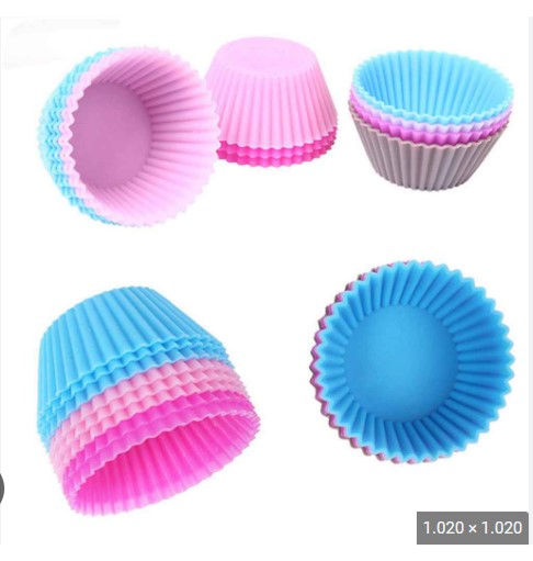 Cup silicon tròn, sao , tim (set 5 cái)
