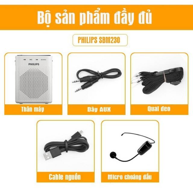 Máy trợ giảng không dây cao cấp PHILIPS SBM230 cảm ứng 1 chạm