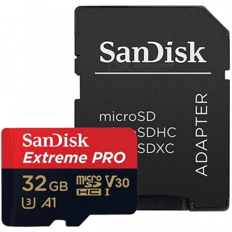 Thẻ nhớ microSDHC Sandisk Extreme Pro 667X A1 V30 32GB UHS-I U3 100MB