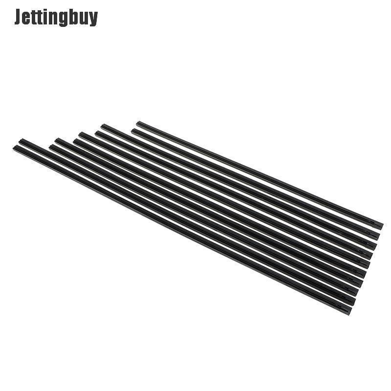Jettingbuy 2Pcs Car soft rubber bone windshield wiper blade refill strips 6mm 14-22'' A4