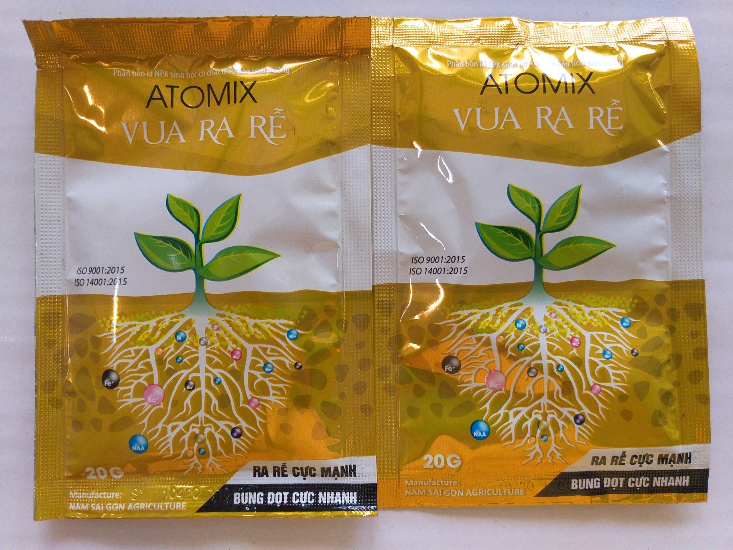 Phân bón lá NPK sinh học - ATOMIX - 20g - atomix20g
