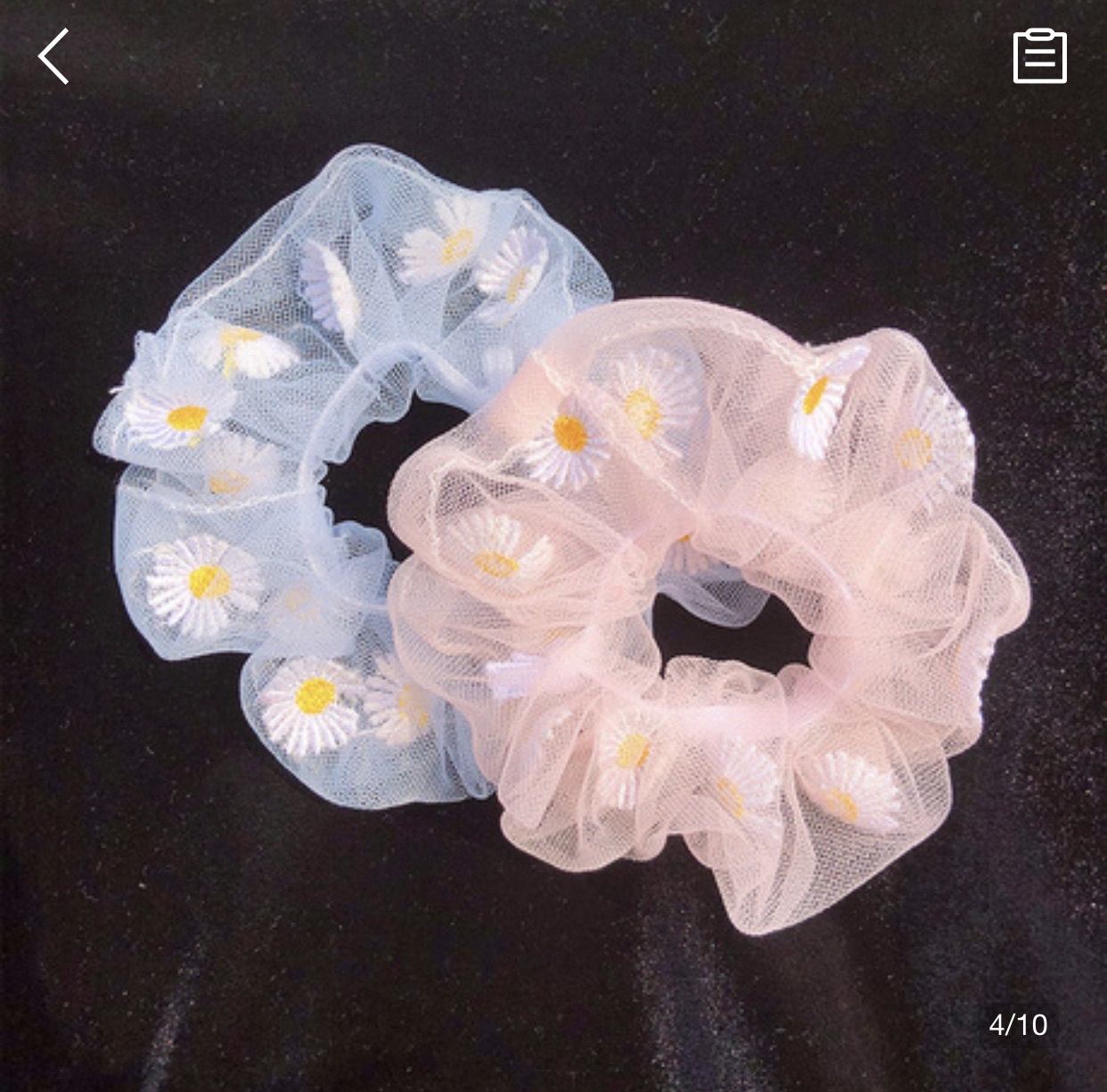 Dây buộc tóc hoa cúc- srunchies daisy