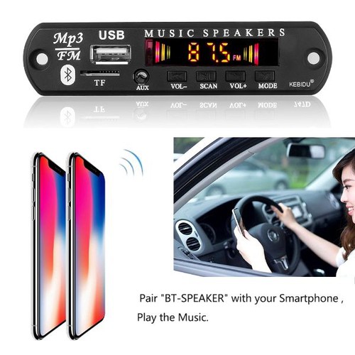 [HCM]Mạch giải mã blutooth 5.0 FM TF AUX USB BLUTOOTH