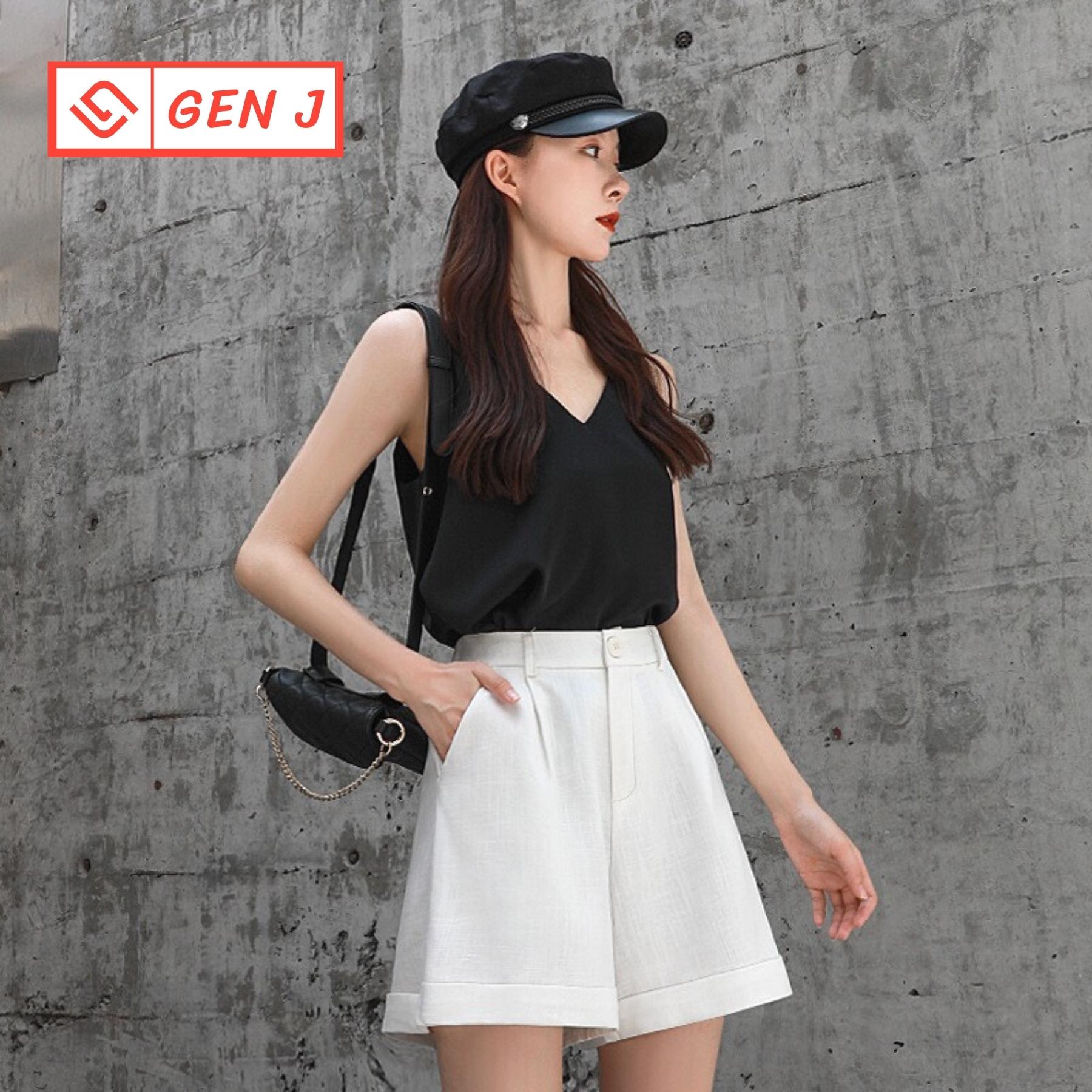 Quần Short Nữ Gen J, quần đùi gập gấu - GG 01