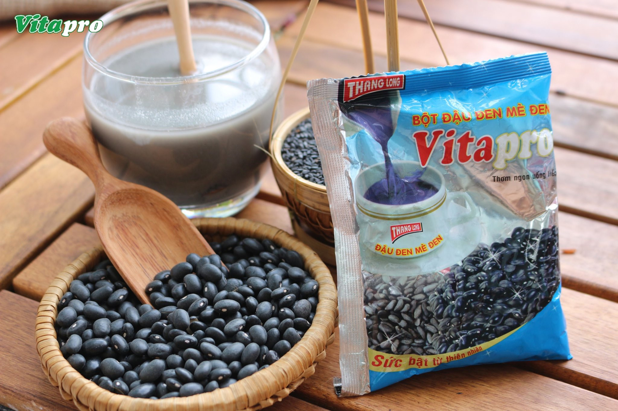 BỘT ĐẬU ĐEN MÈ ĐEN KHÔNG ĐƯỜNG VITAPRO