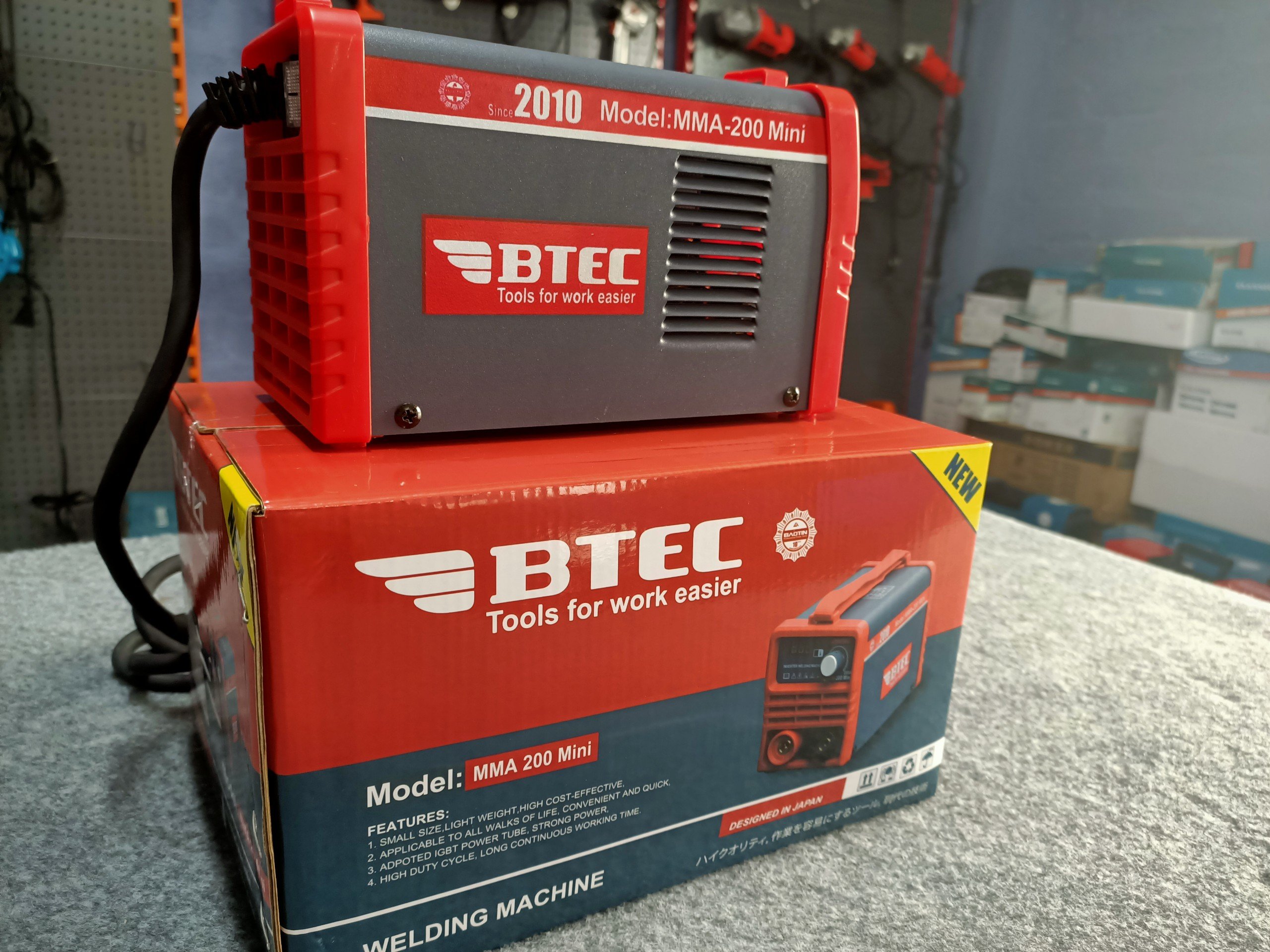 Máy hàn BTEC MMA-200 Mini. tiết kiêm điện