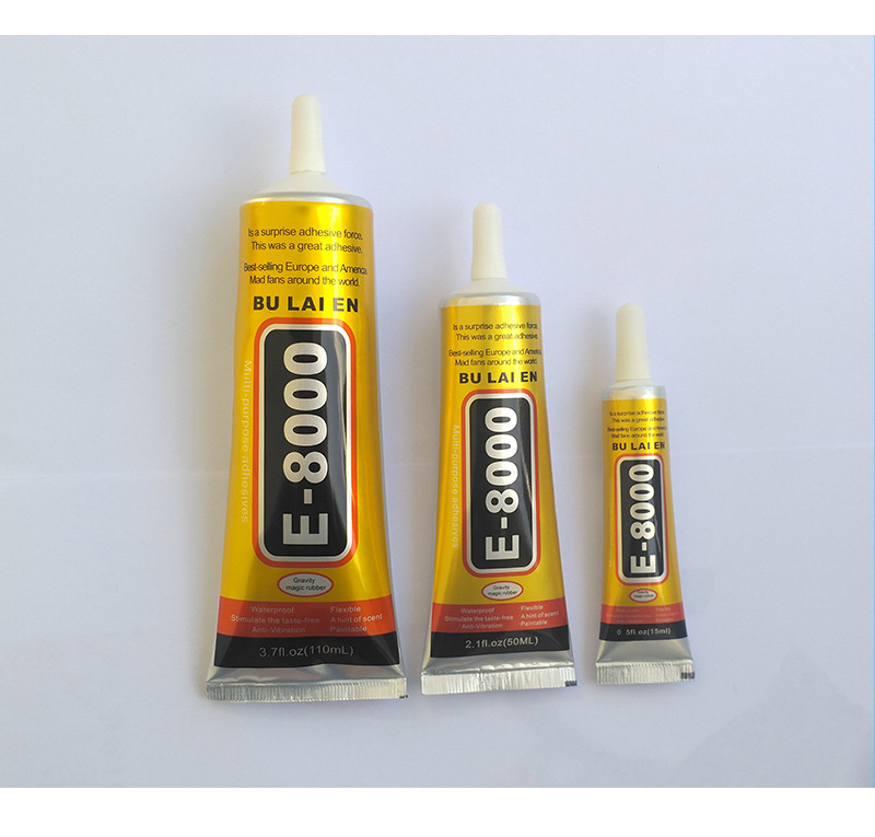 Keo dán E-8000 trong suốt dán màn hình nắp lưng điện thoại và dán đa năng