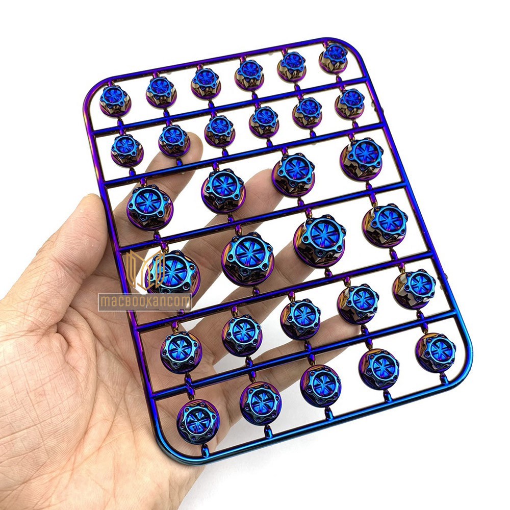1 Bộ chụp ốc xe máy màu titan đến 30 con