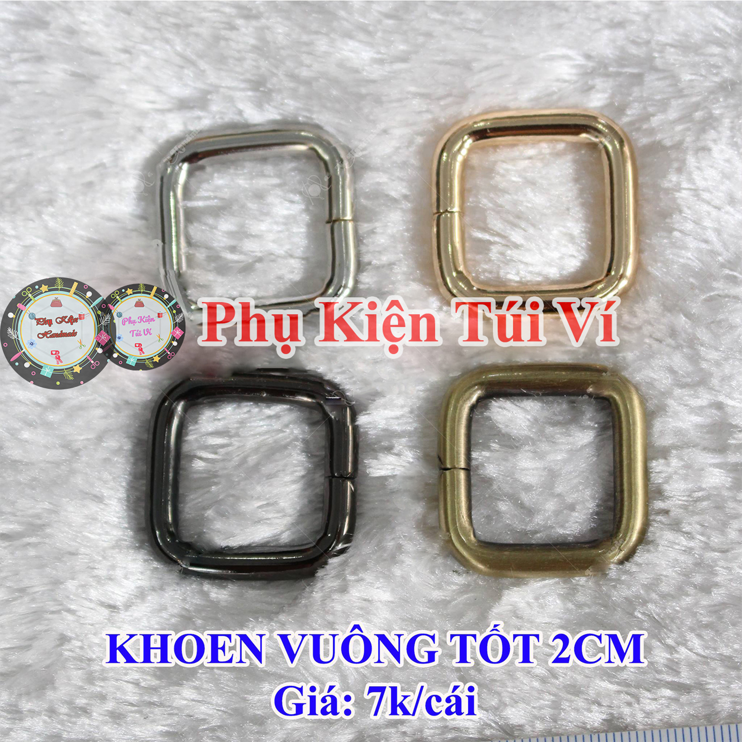 Khoen vuông 2cm (15k/1cái)