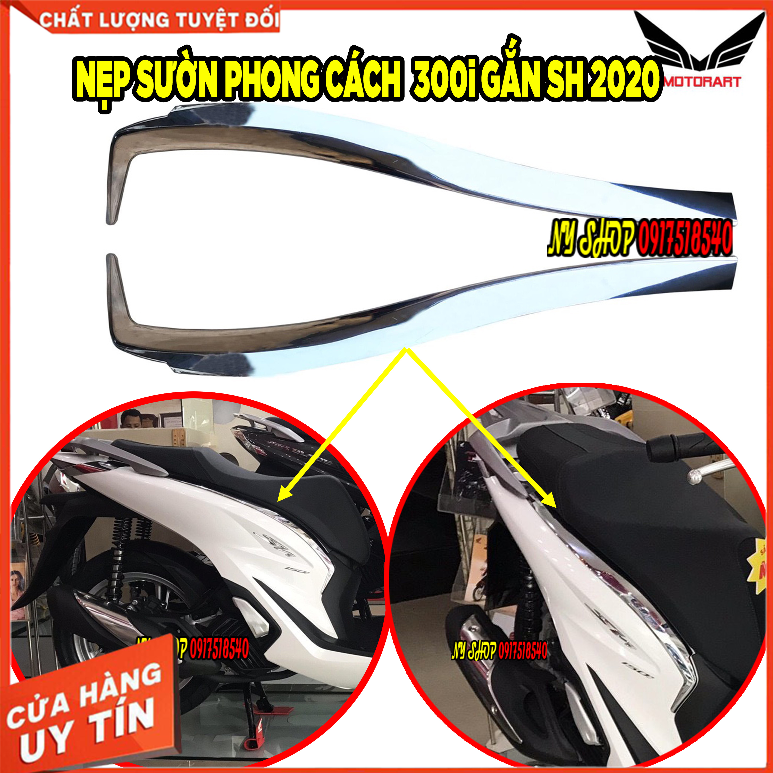 NẸP HÔNG ( NẸP SƯỜN ) SH 2020 - 2021 HÀNG MOTORART