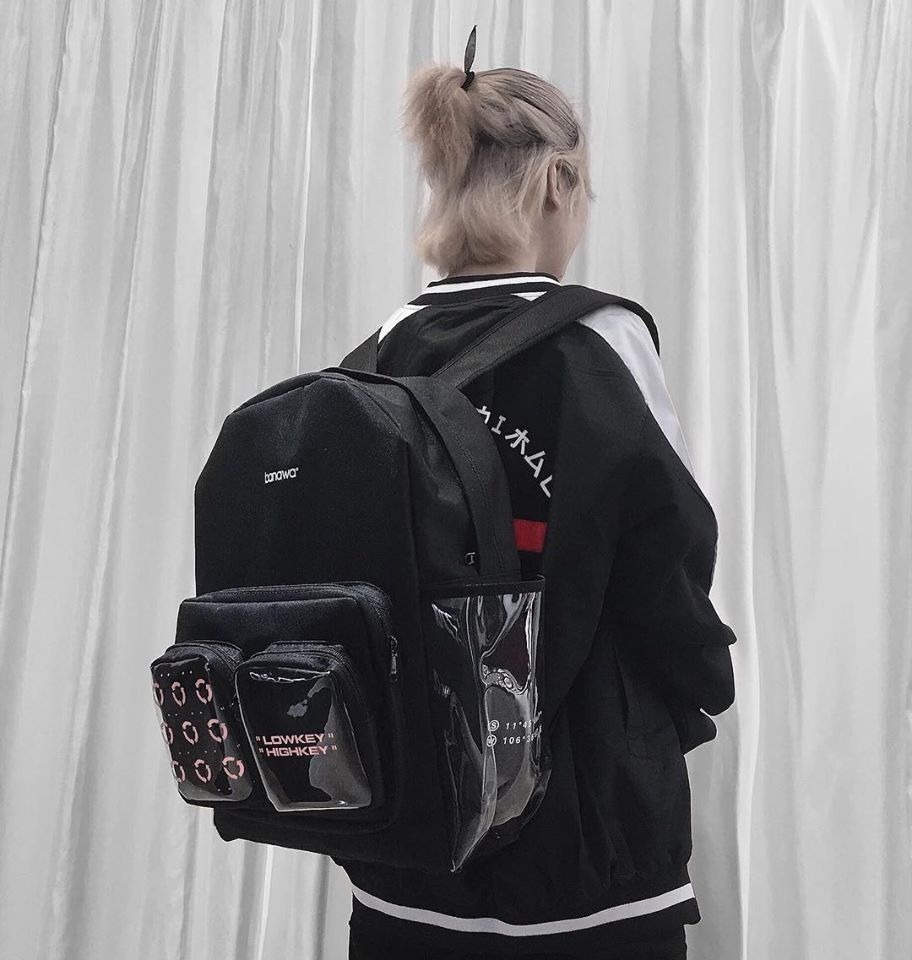 BALO BANAWA LOWKEY HIGHKEY BACKPACK UNISEX (ĐEN/HỒNG)