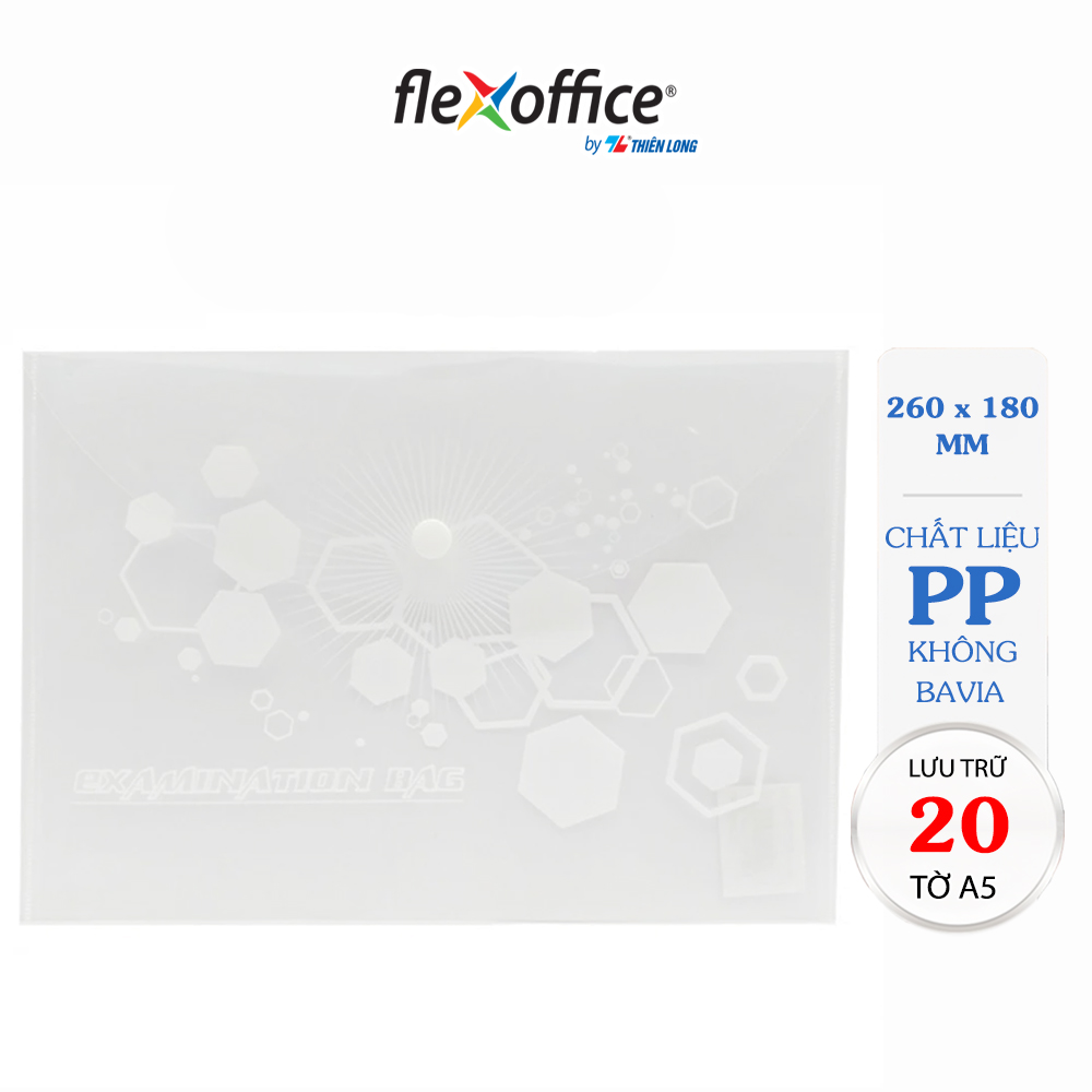 Bìa nút a5 thiên long flexoffice fo-cbf06 - trong suốt