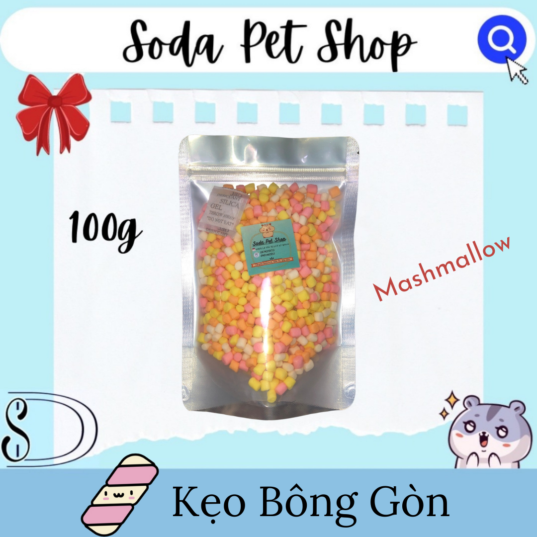 Kẹo Bông Gòn (Marshmallow) Size Lớn Cho Hamster
