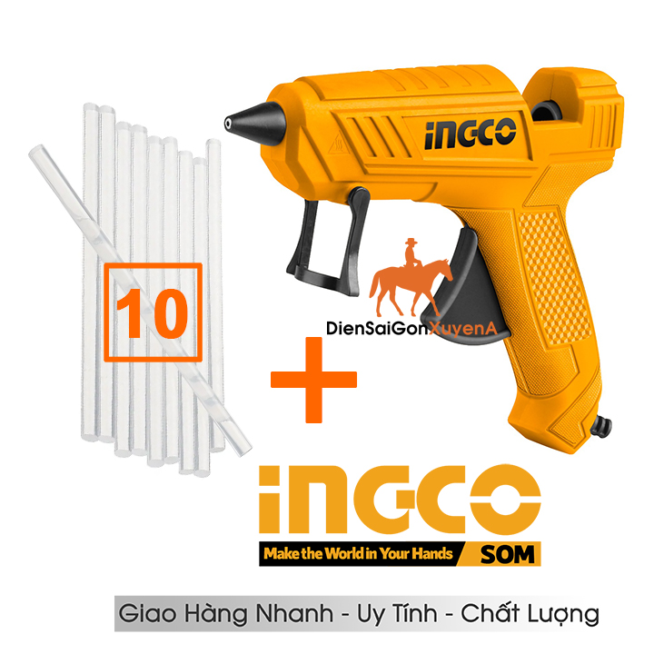 Dụng cụ bơm keo điện 100w INGCO GG148