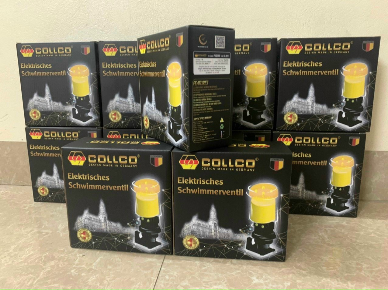 Phao điện chống tràn Collco Germany (phao nước điện thông minh)