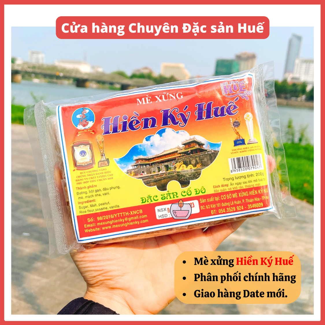 Mè xửng hiền ký huế - đặc sản huế danh tiếng