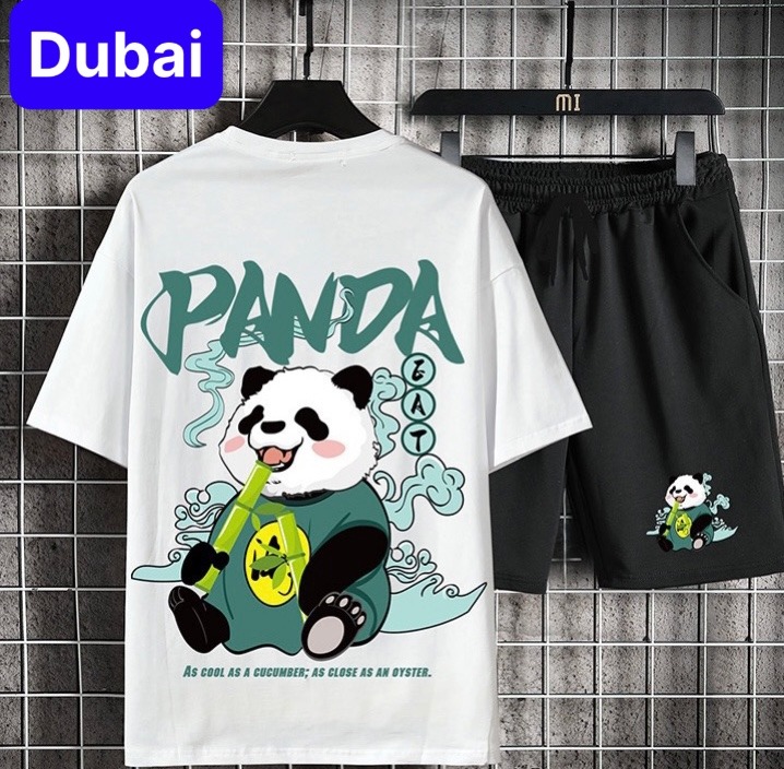 ĐỒ BỘ THỂ THAO GẤU TRÚC PAN.DA HOT TREND , SET ĐỒ BỘ THỂ THAO, ĐỒ BỘ TẬP GYM MANG Ở NHÀ VÀ ĐI CHƠI , ĐỒ BỘ NAM - DUBAI FASHION