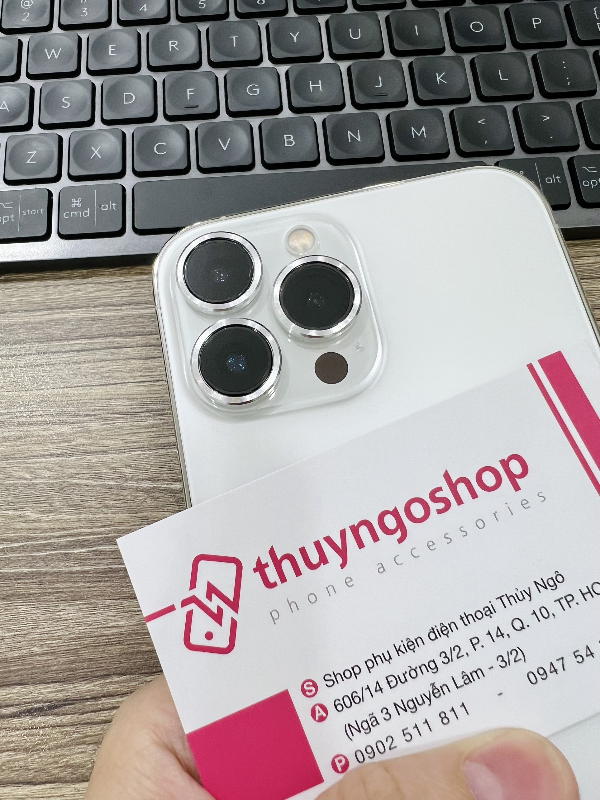 Viền nhôm camera siêu mỏng (ở giữa rỗng) phone 13 Pro Max - Iphone 13 Pro