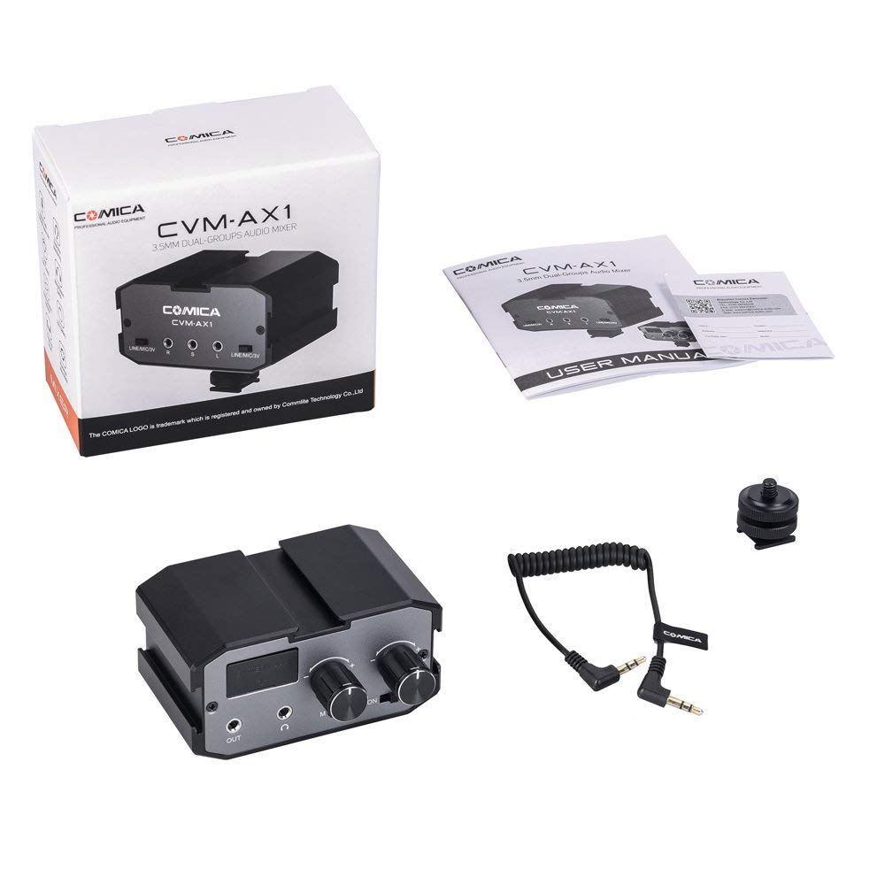 Bộ trộn  micro cho máy ảnh Comica CVM-AX1