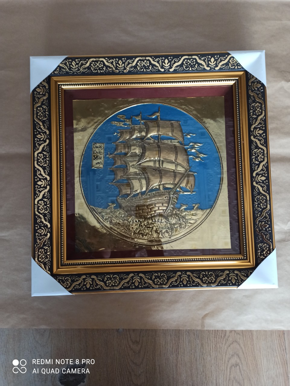 Tranh đồng thuận buồm xuôi gió 50x50cm